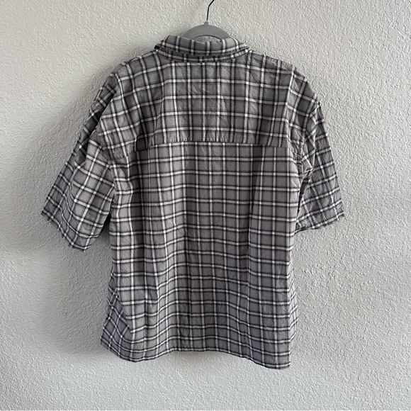 Hollister Boxy Fit Plaid Button Down Shirt Men’s XL Cherry Patch - Picture 3 of 7